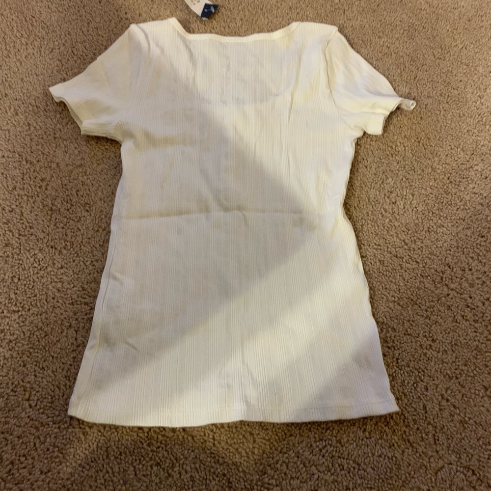 White Shirt size small. Brand is Hollister